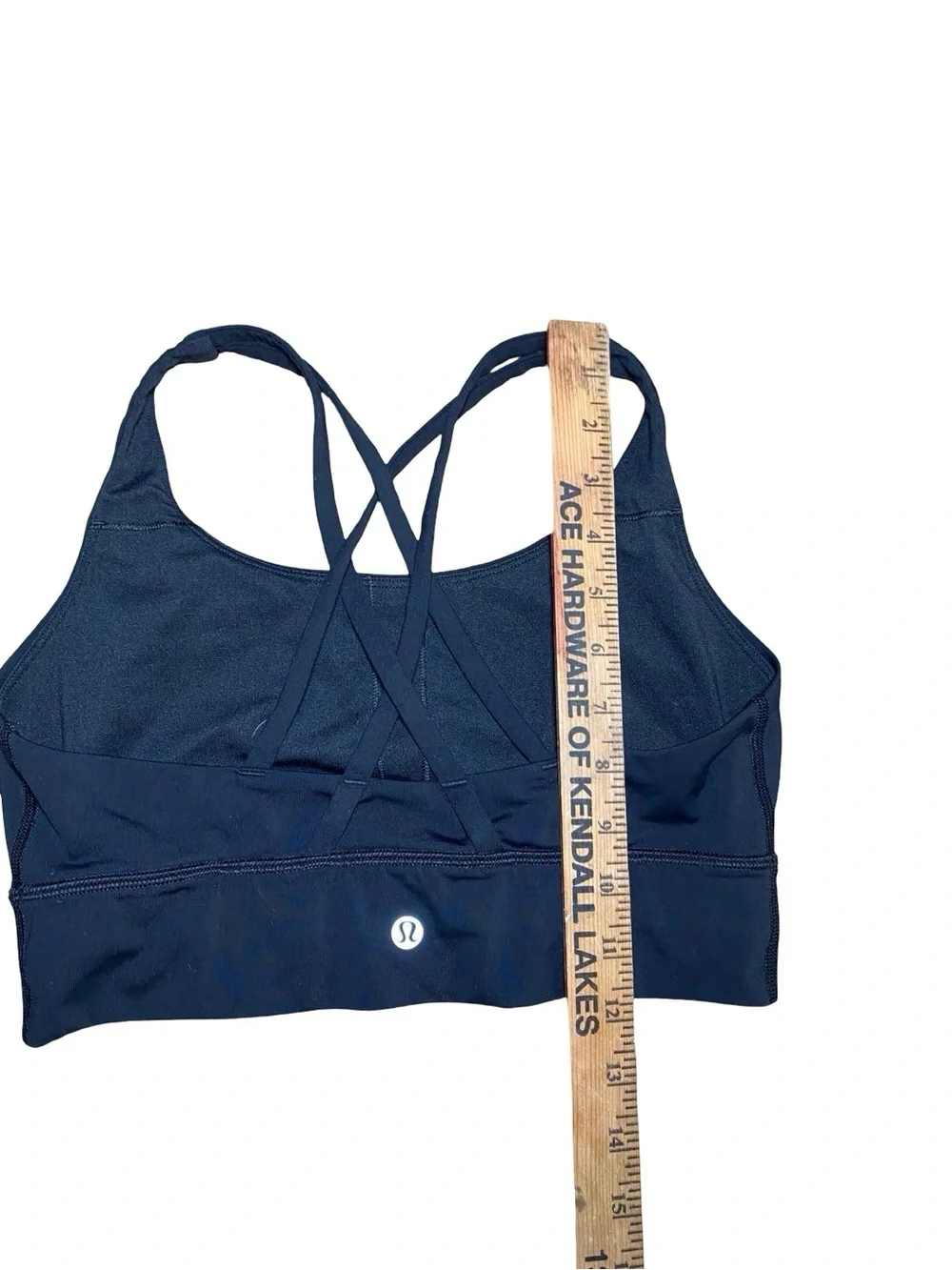Lululemon Energy Longline sports Bra Medium Support (Size 8) crisscross back